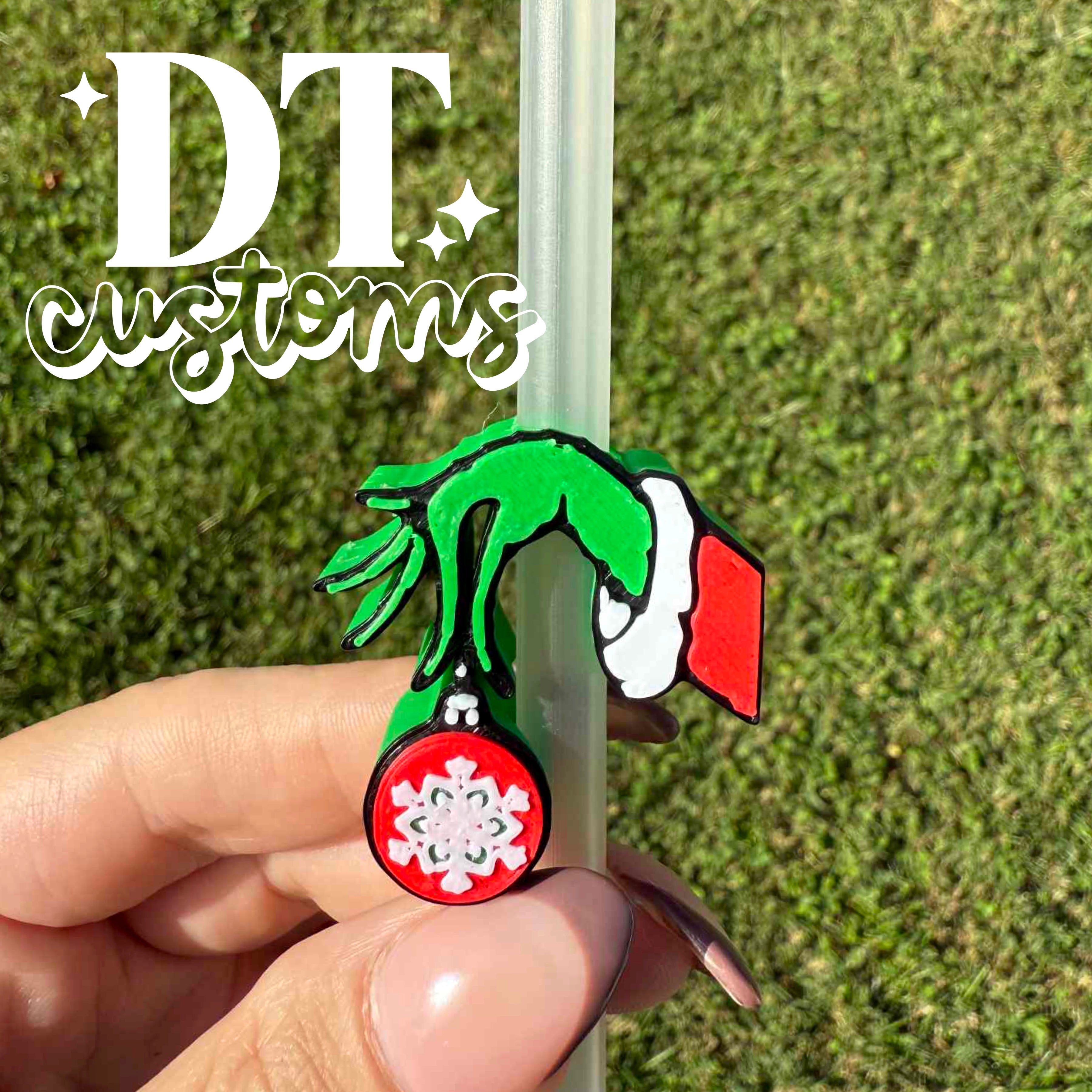 Wholesale Gman Ornament 3D Straw Topper