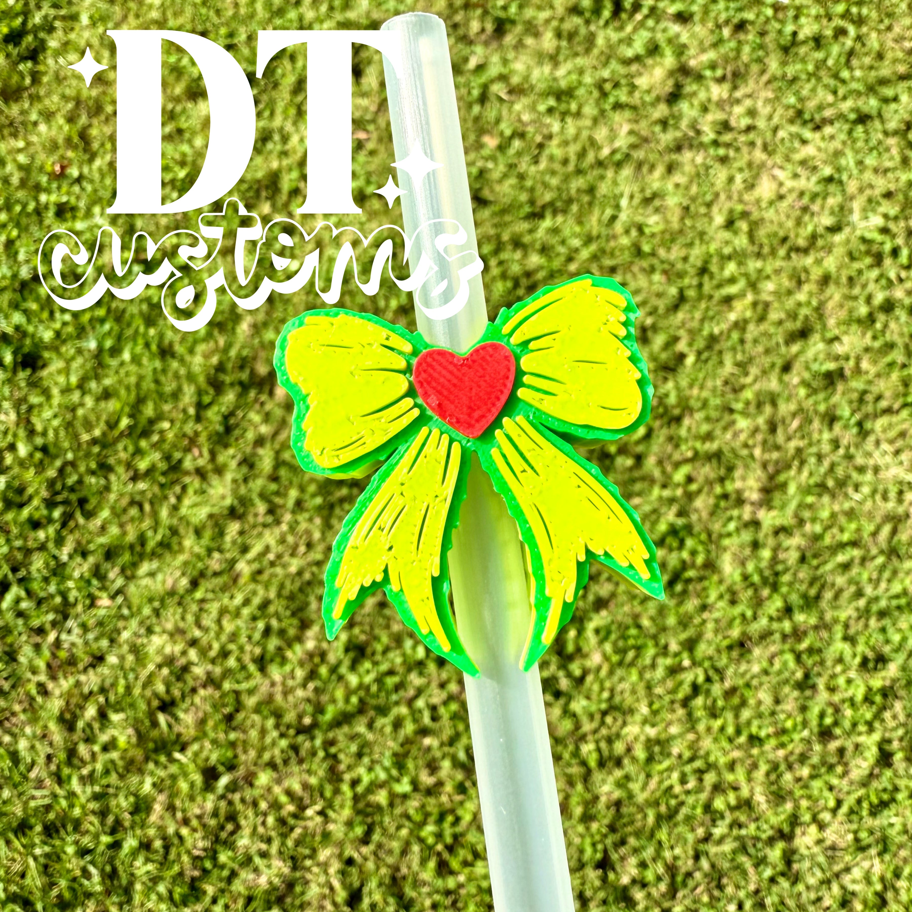 Wholesale Gman Bow 3D Straw Topper