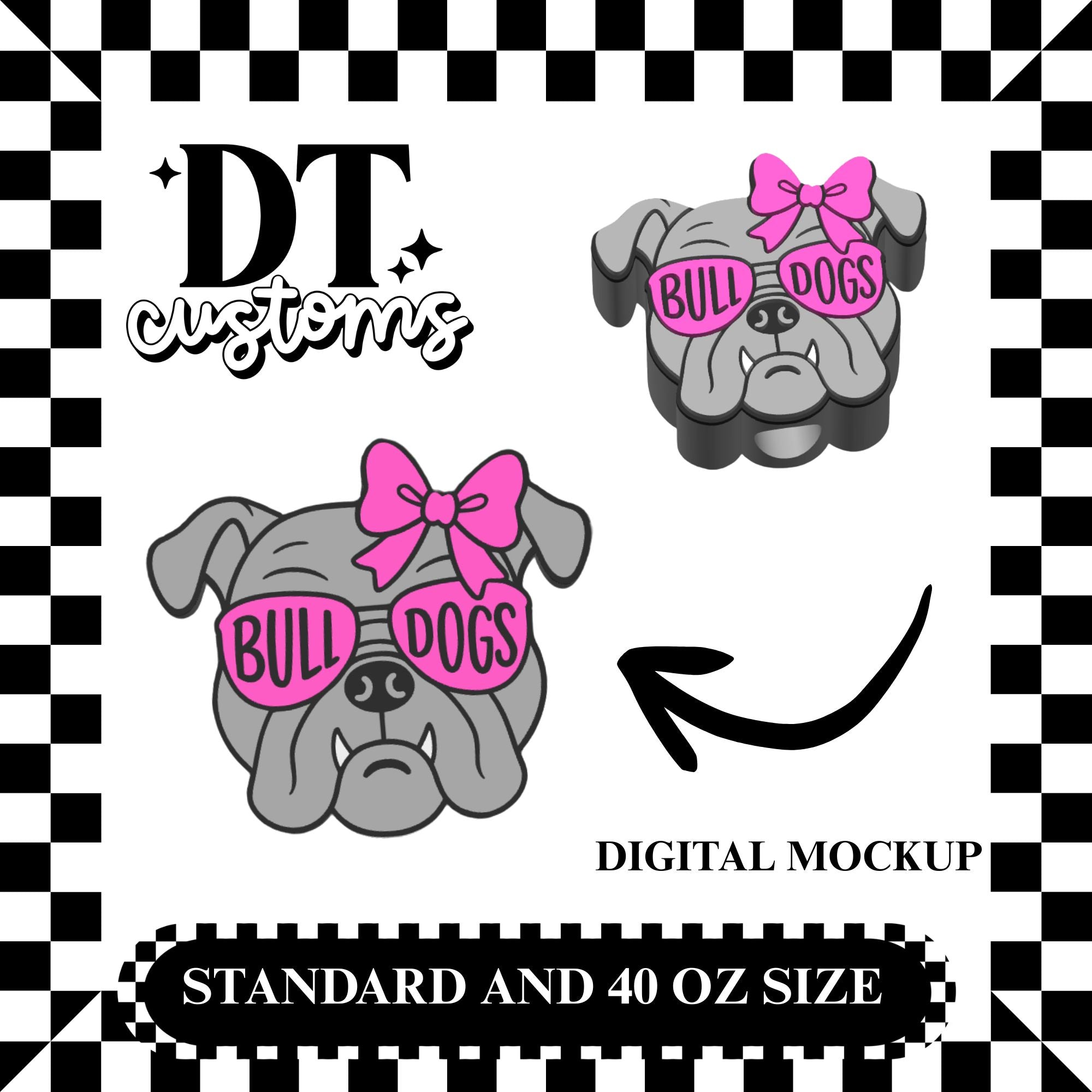 Wholesale Girl Bullie 3D Straw Topper