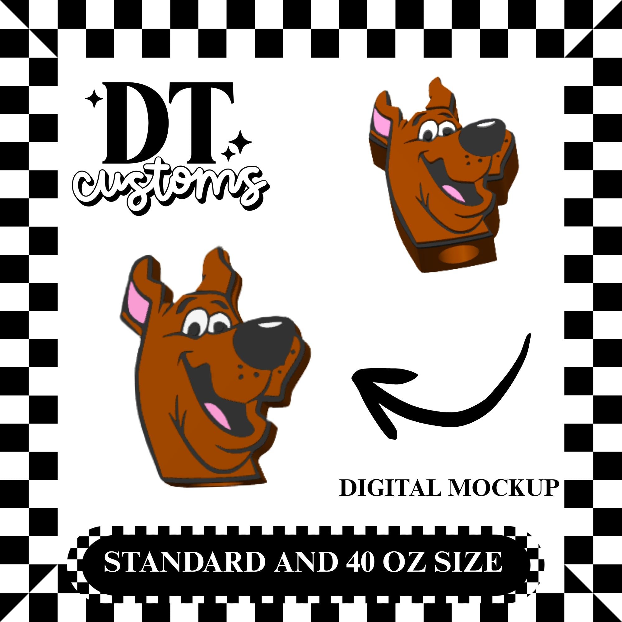 Wholesale Scoob 3D Straw Topper