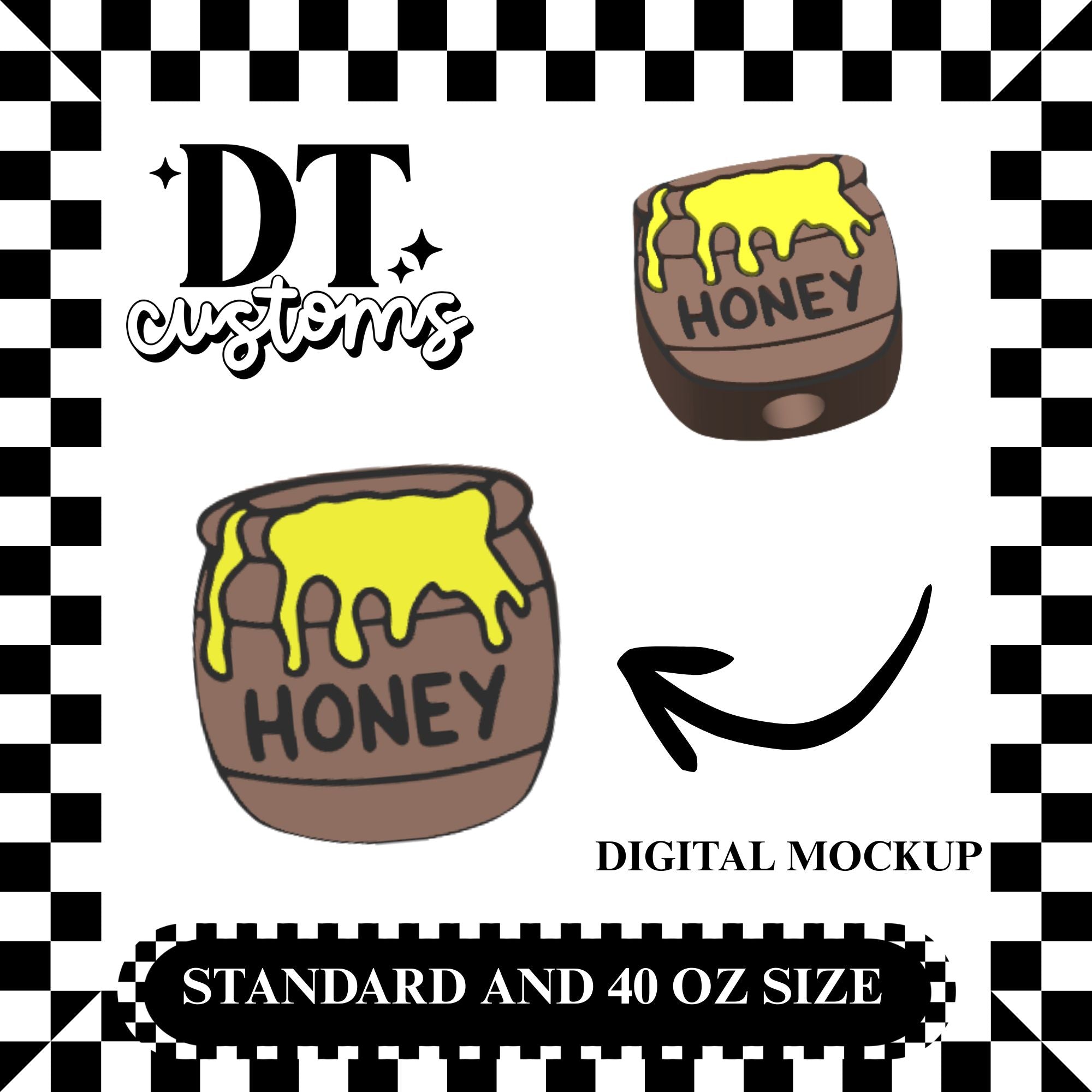 Wholesale Honeypot 3D Straw Topper