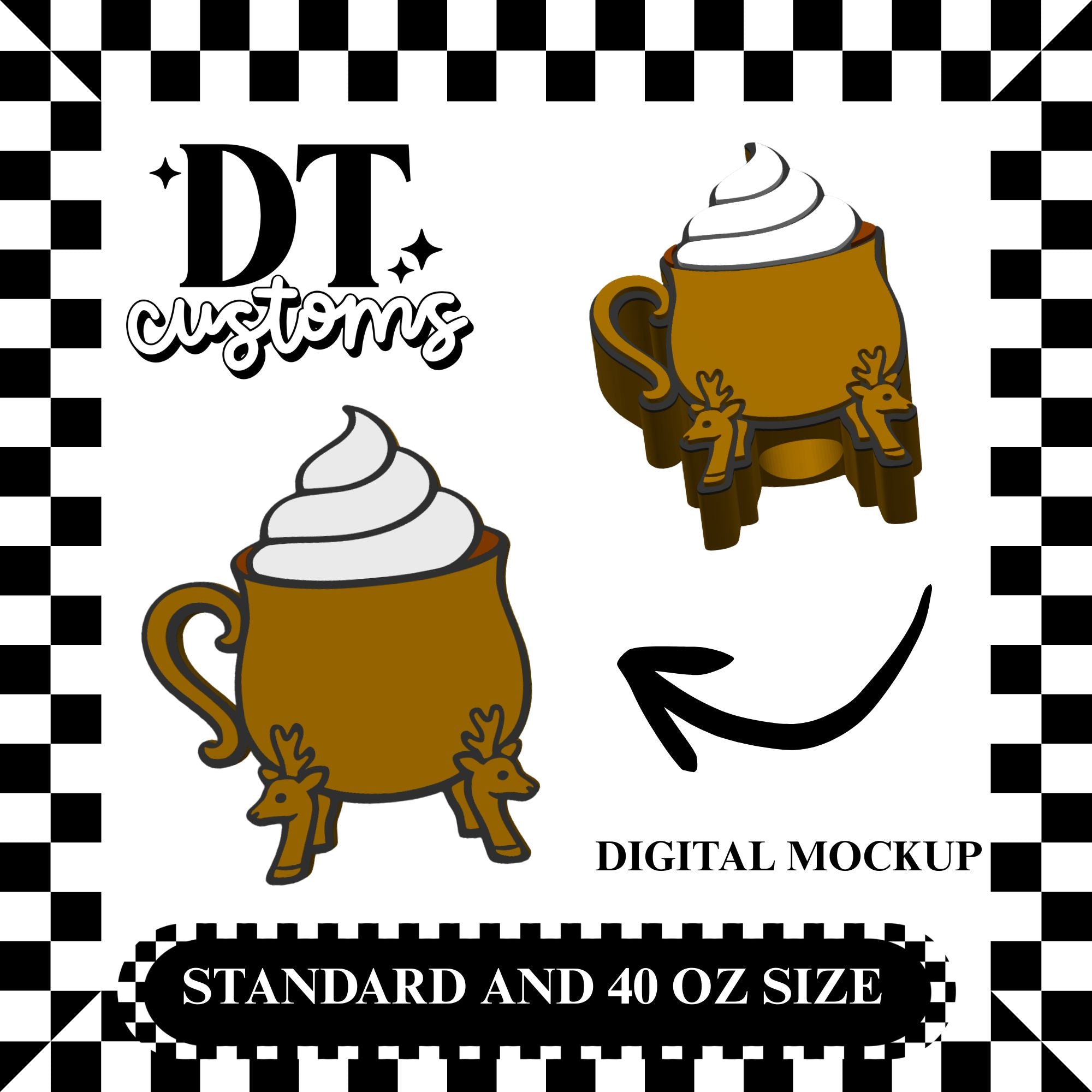 Wholesale Judy's Hot Cocoa 3D Straw Topper