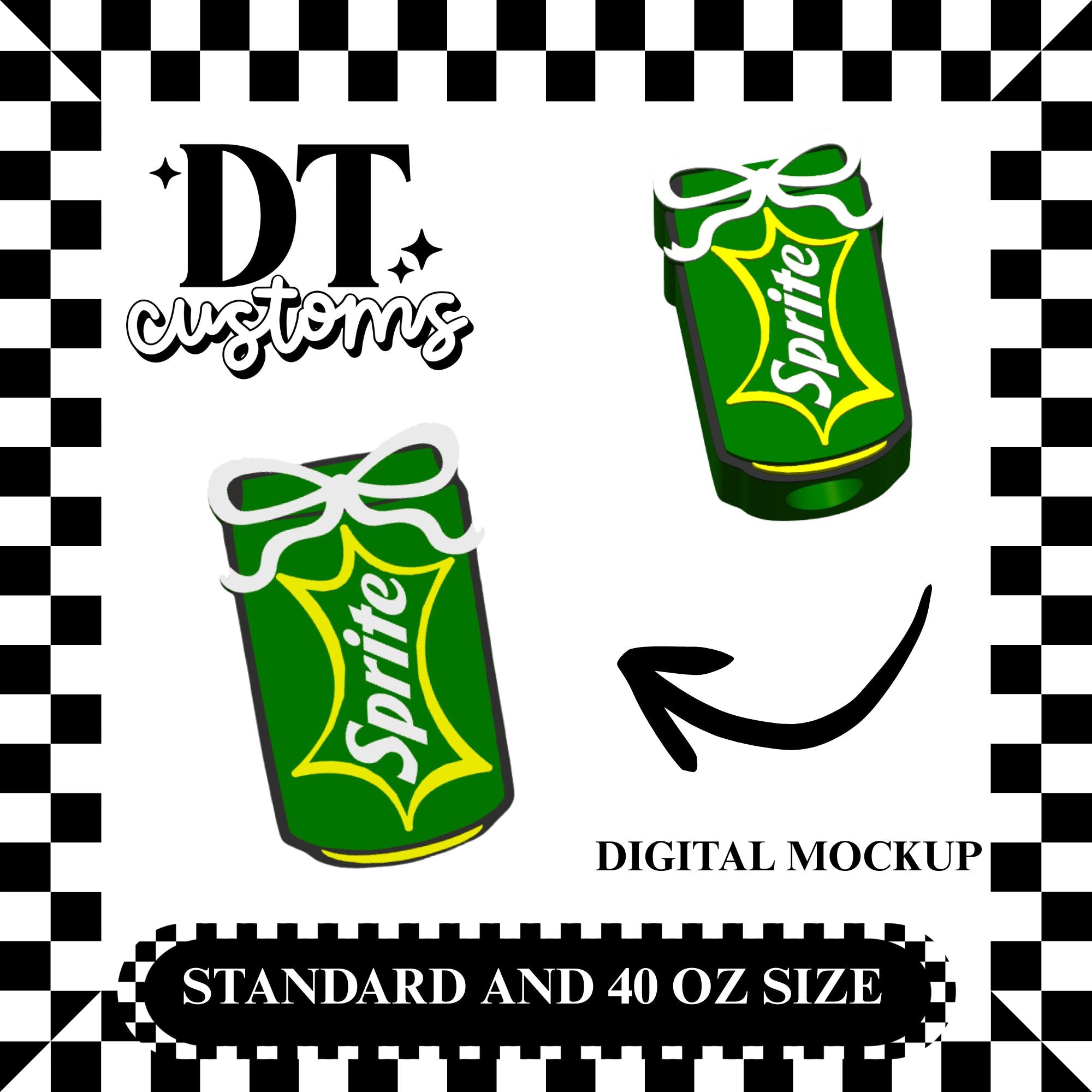 Wholesale Sprite Coquette 3D Straw Topper