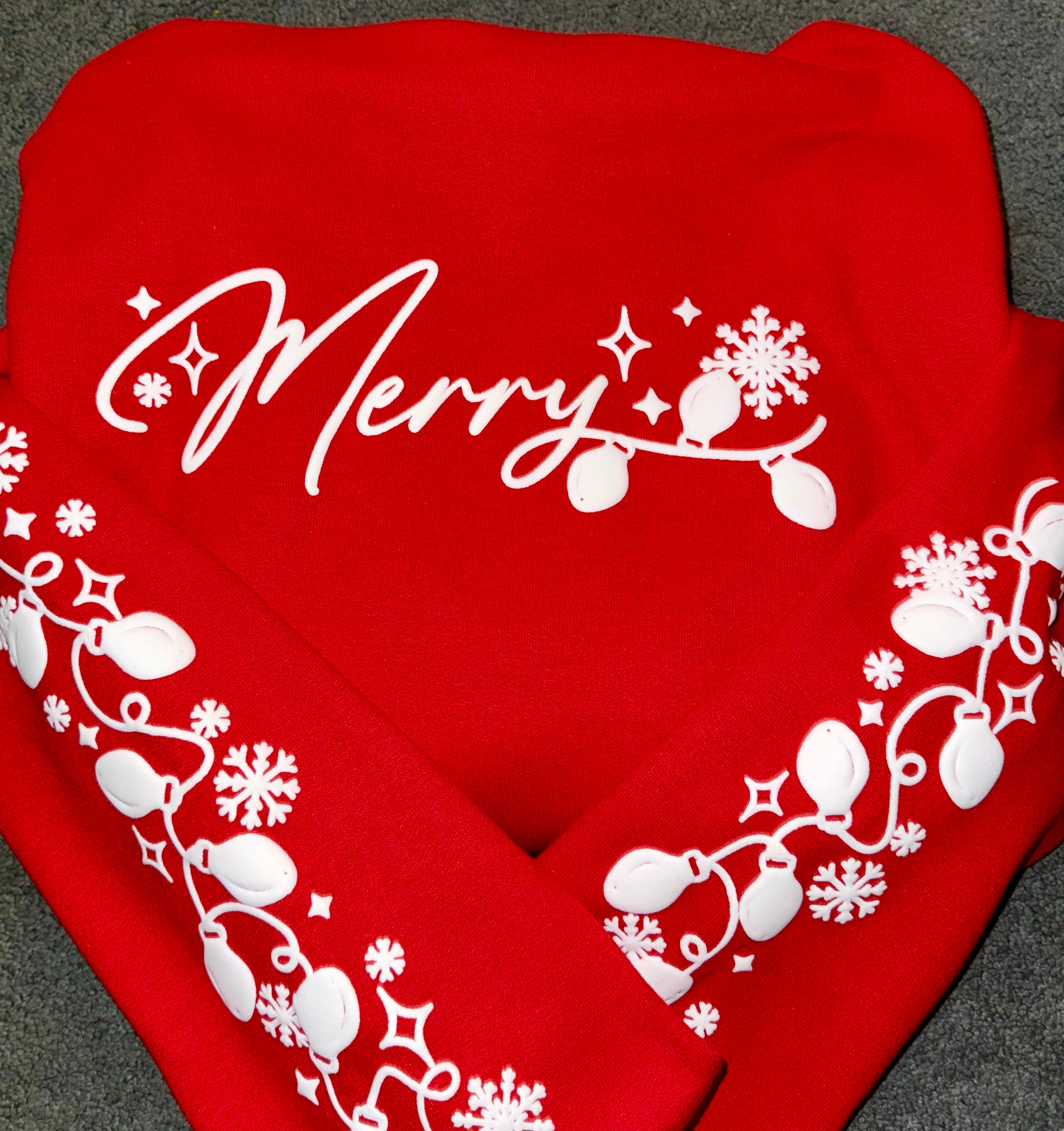 Merry Puff Red Medium Hoodie