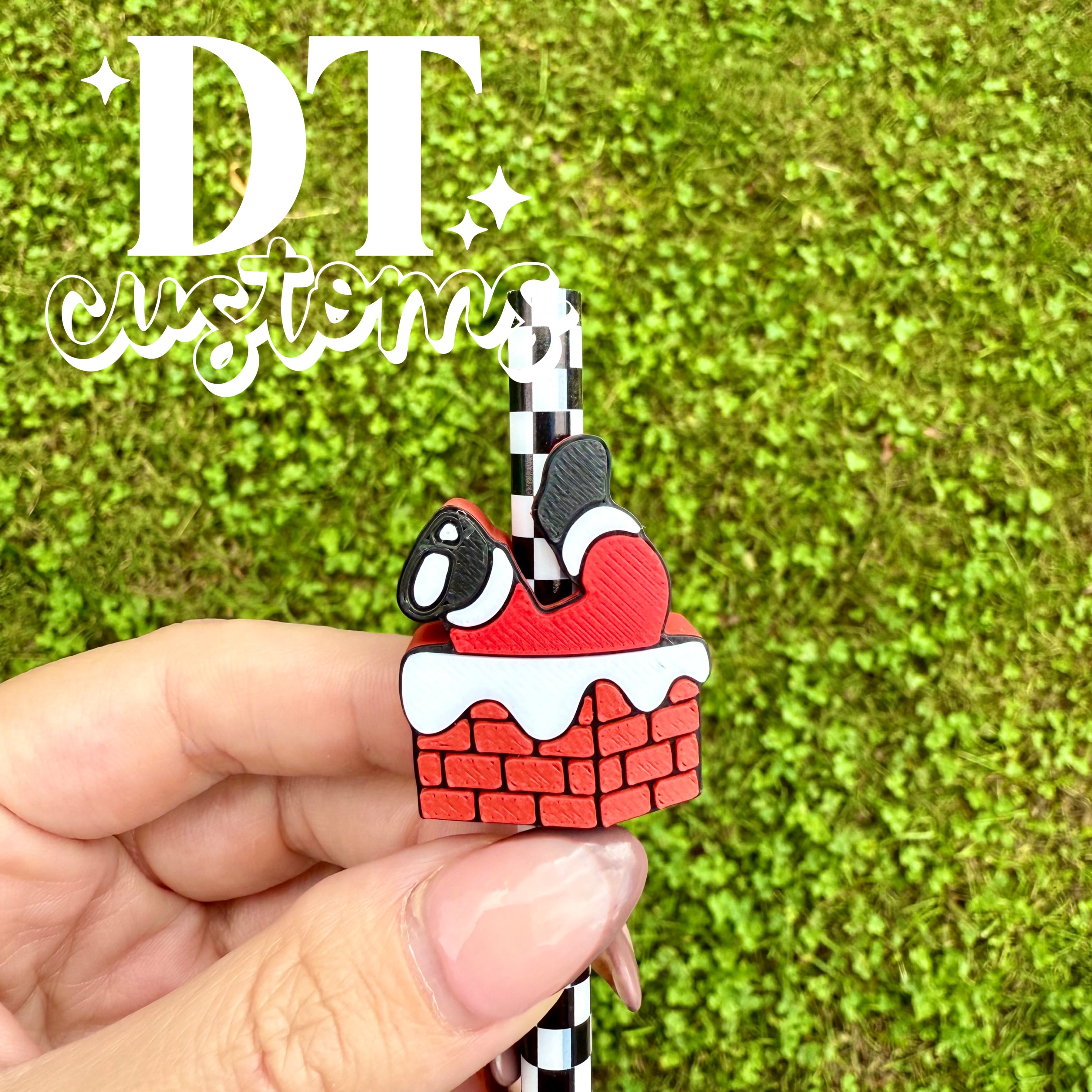 Wholesale Chimney Santa 3D Straw Topper
