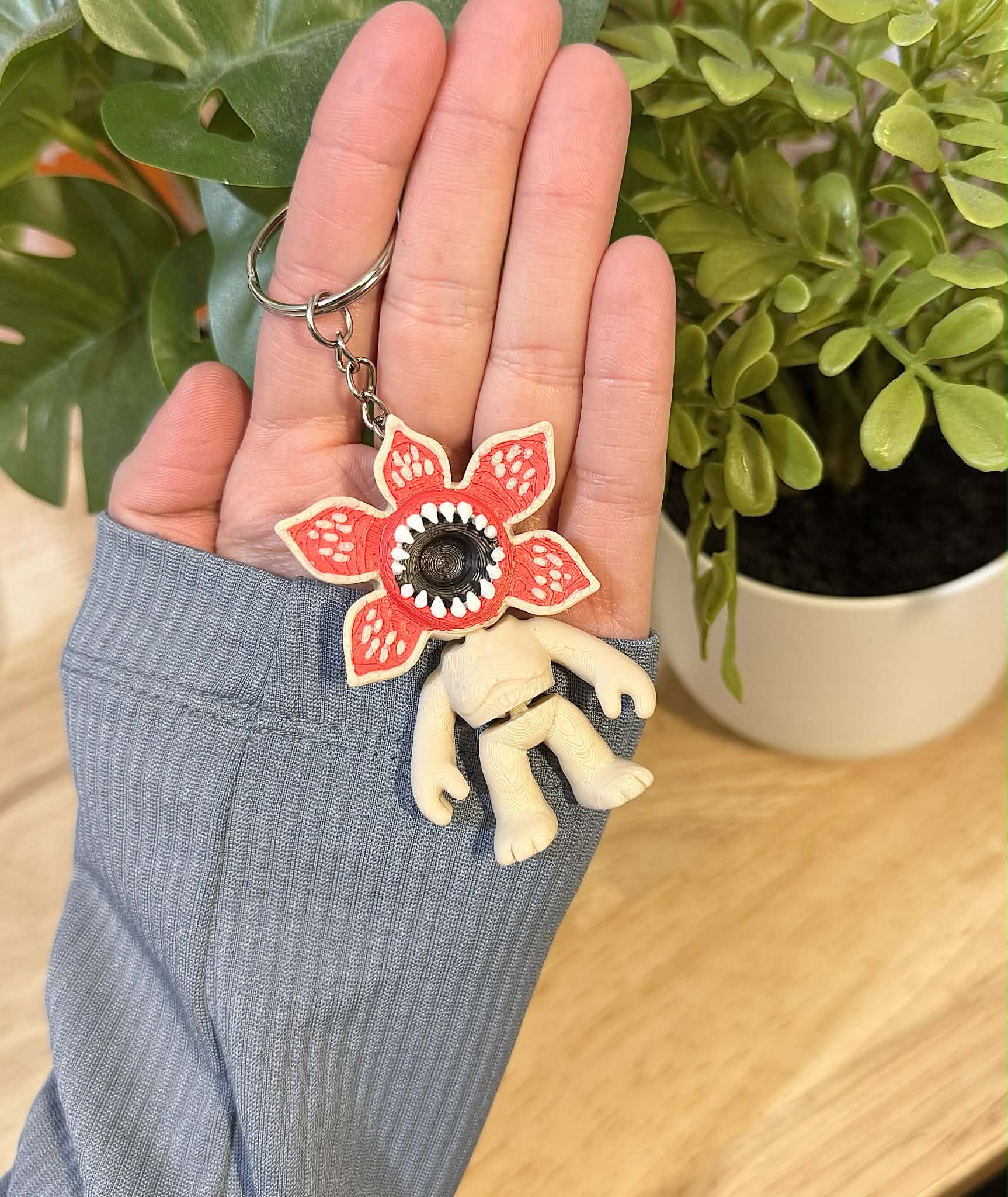 3D Printed Demogorgon Keychain