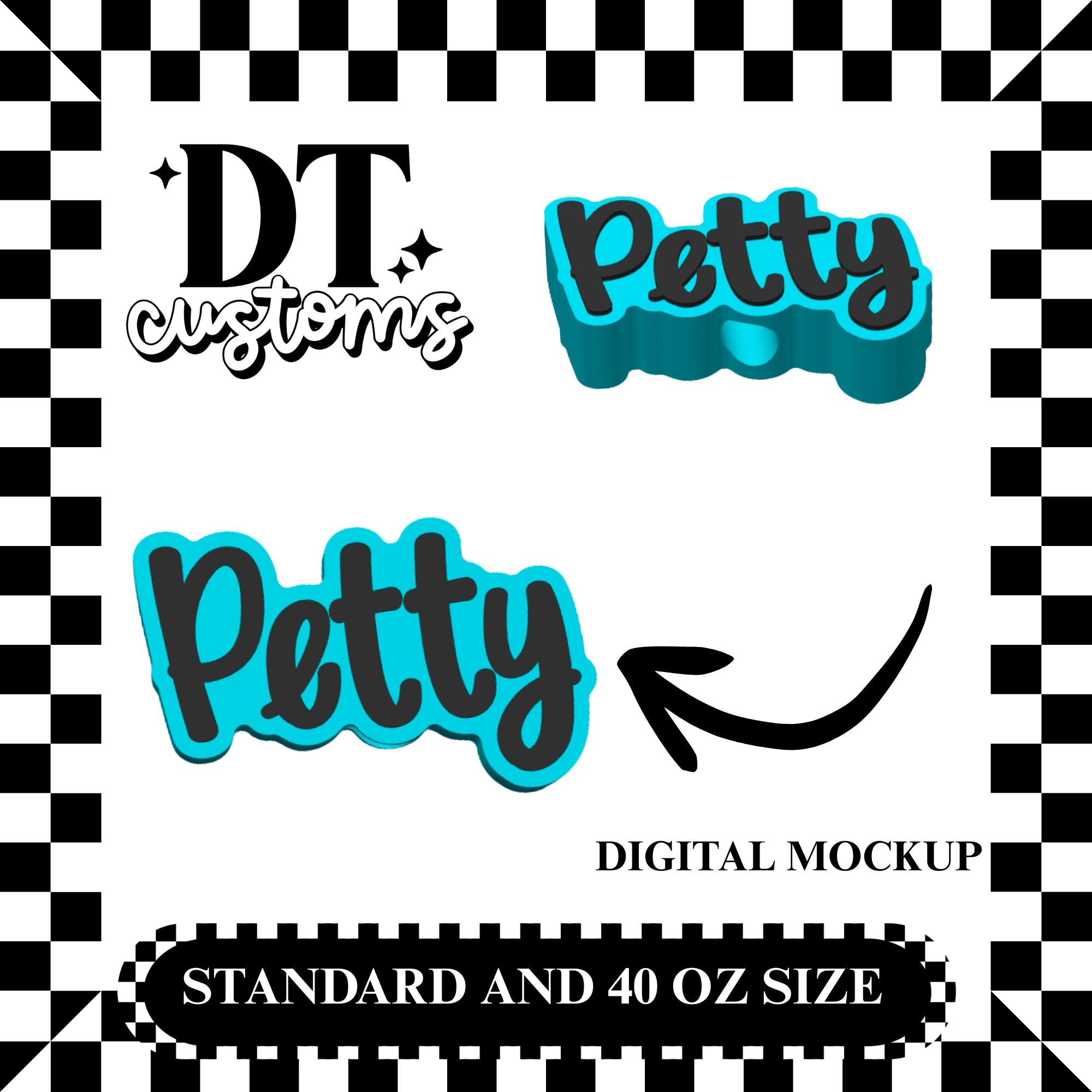 Wholesale Petty 3D Straw Topper