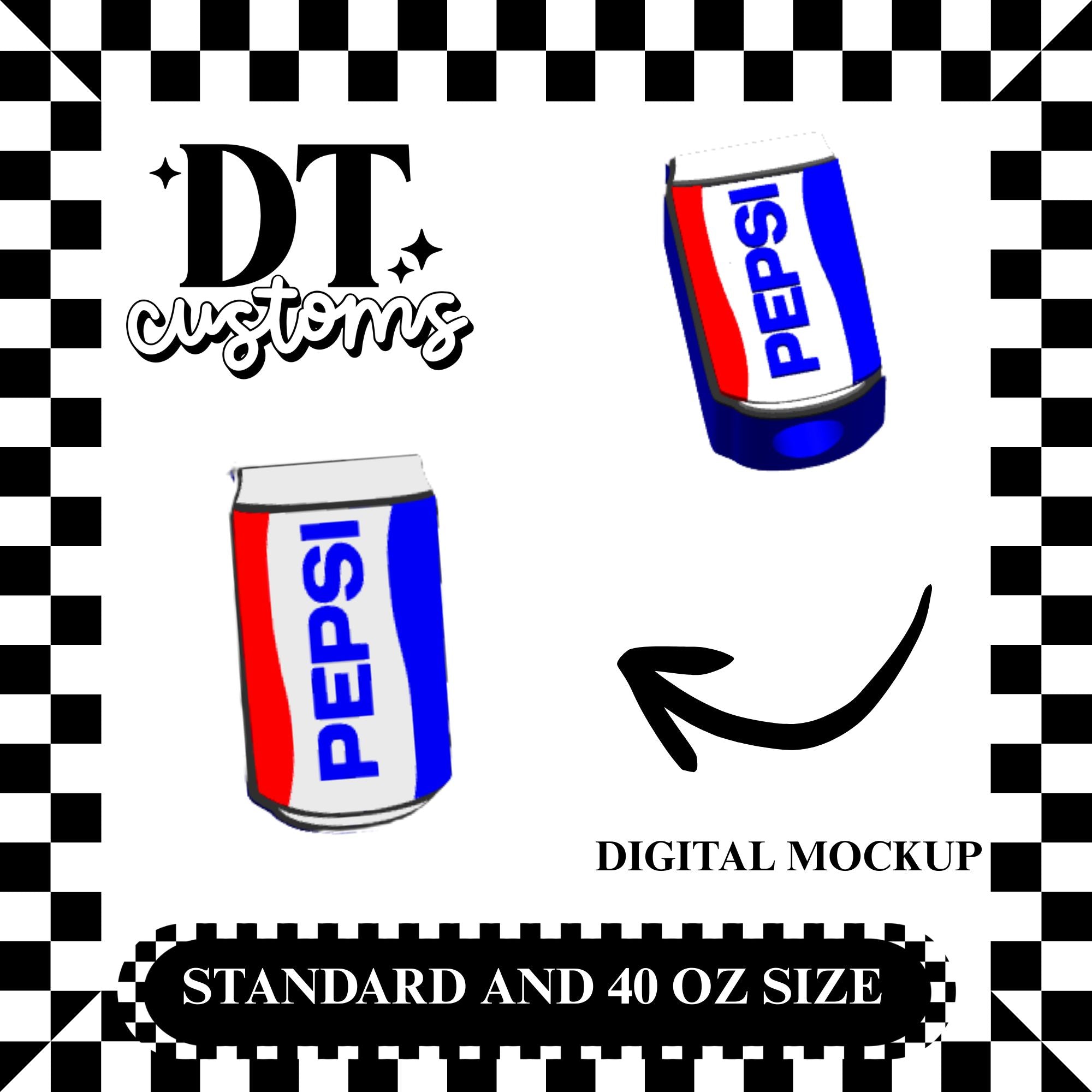 Wholesale Pepsi Soda 3D Straw Topper