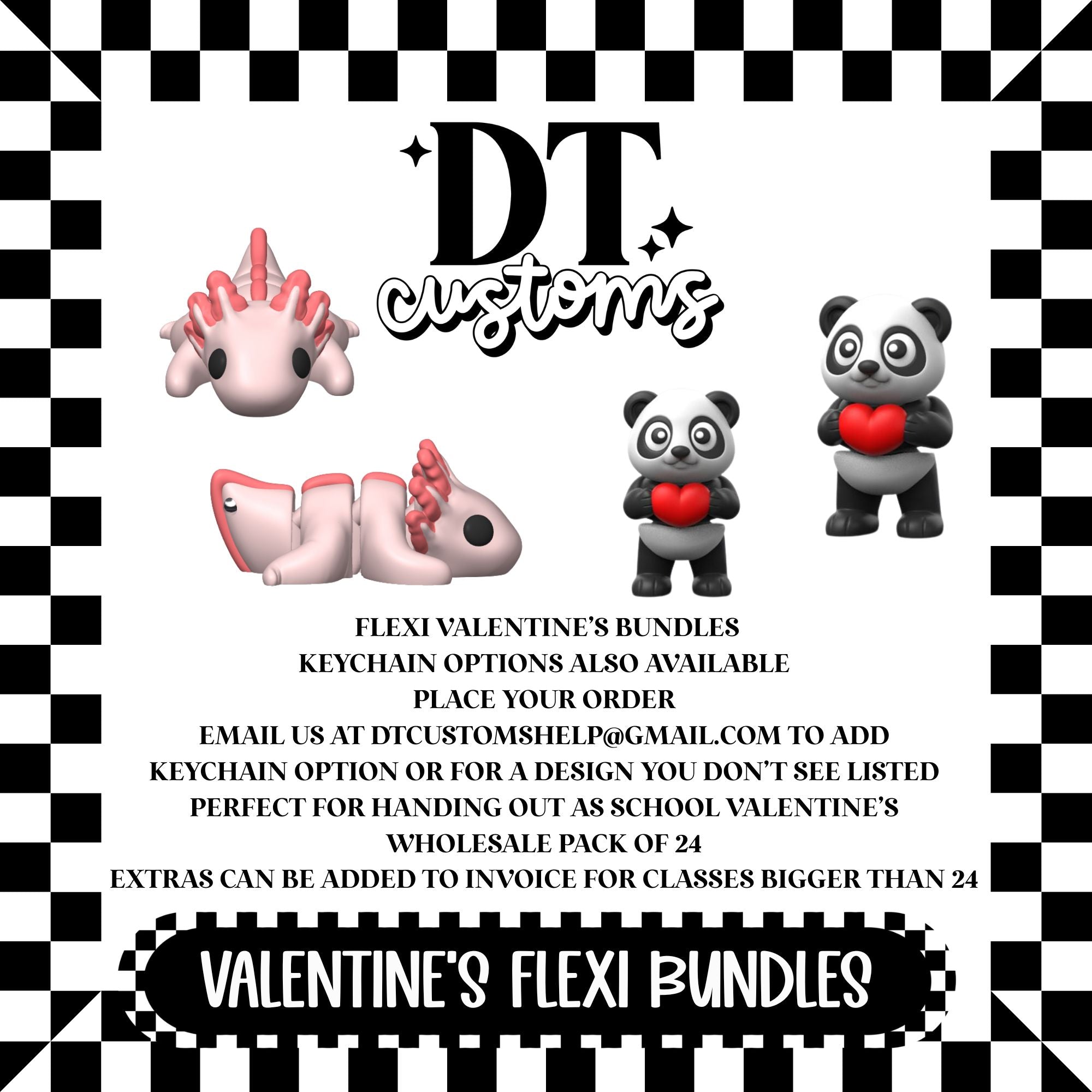 Wholesale 3D Flexi Valentine's Bundle Pack For School Valentine's