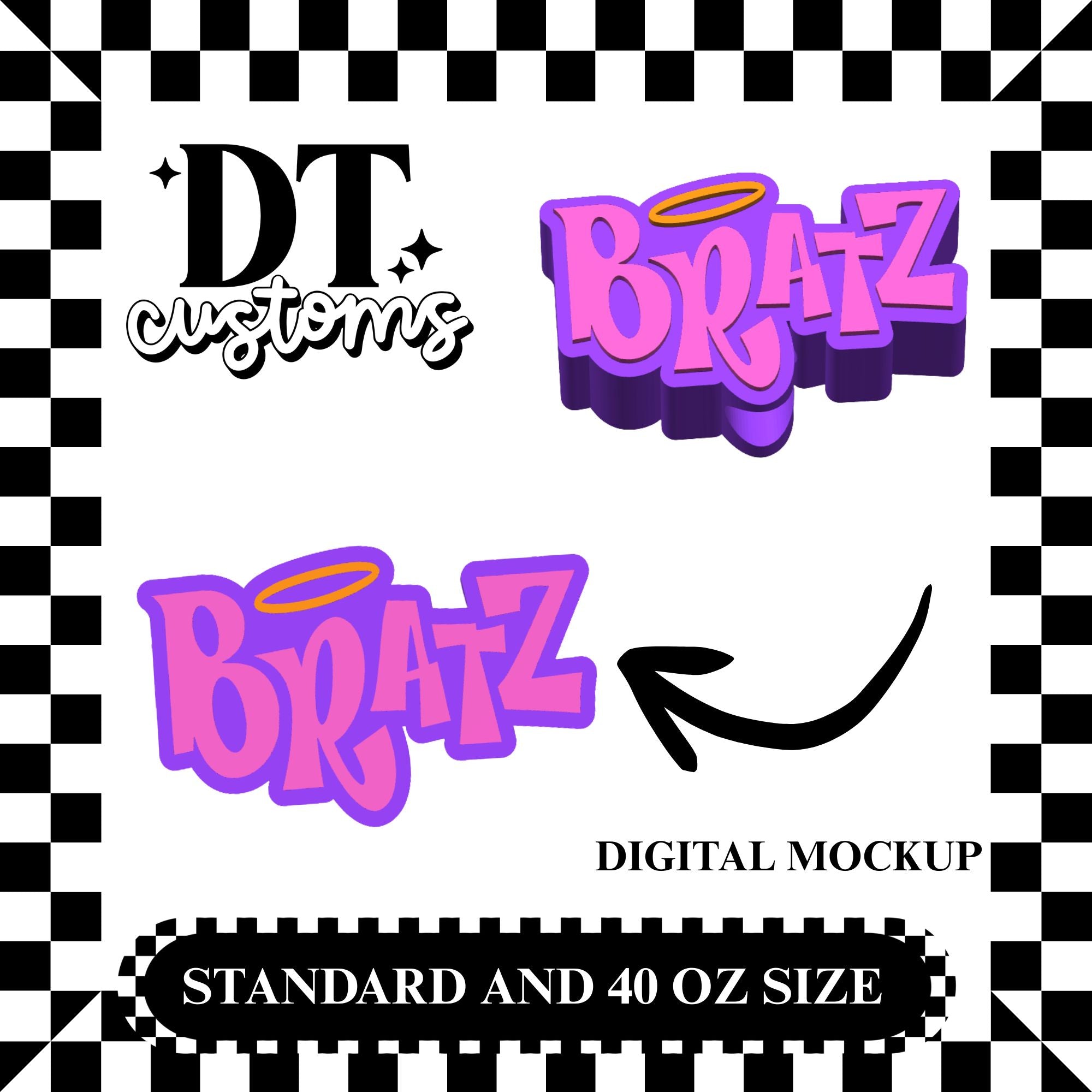 Wholesale Bratz 3D Straw Topper