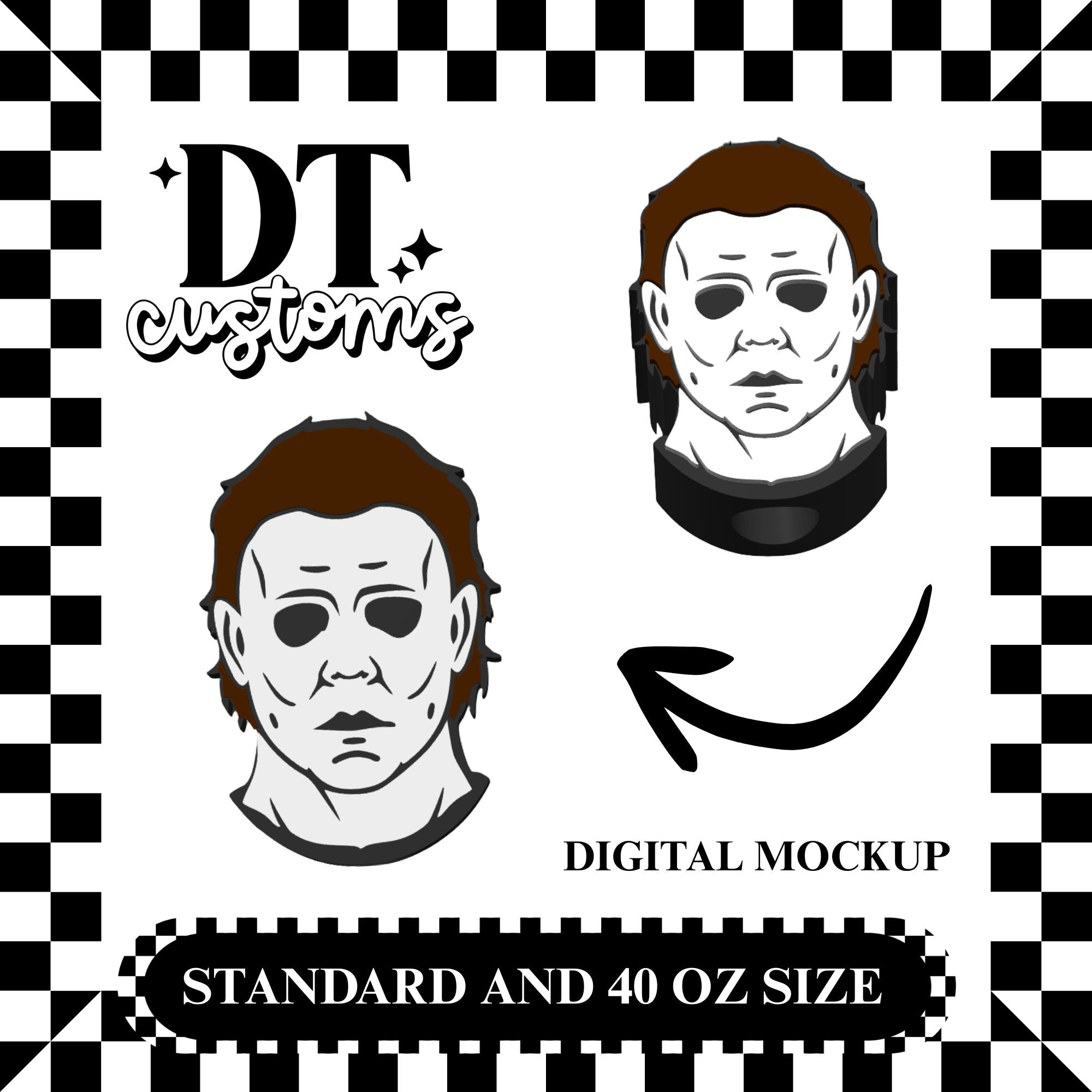 Wholesale Michael M 3D Straw Topper