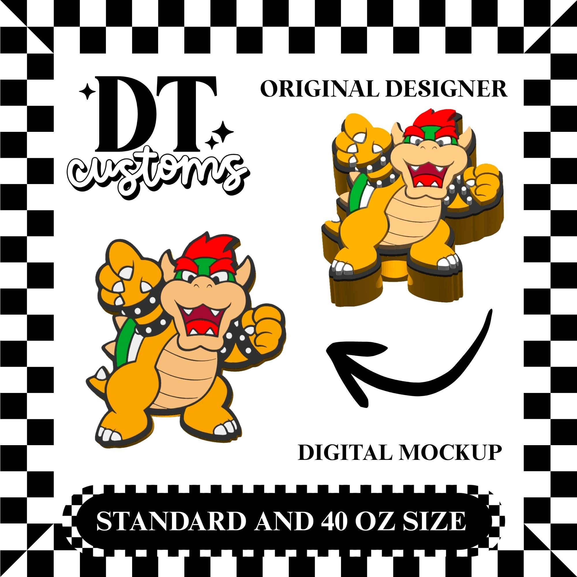 Wholesale Super Bows Dude Straw Topper Designed By DT Customs