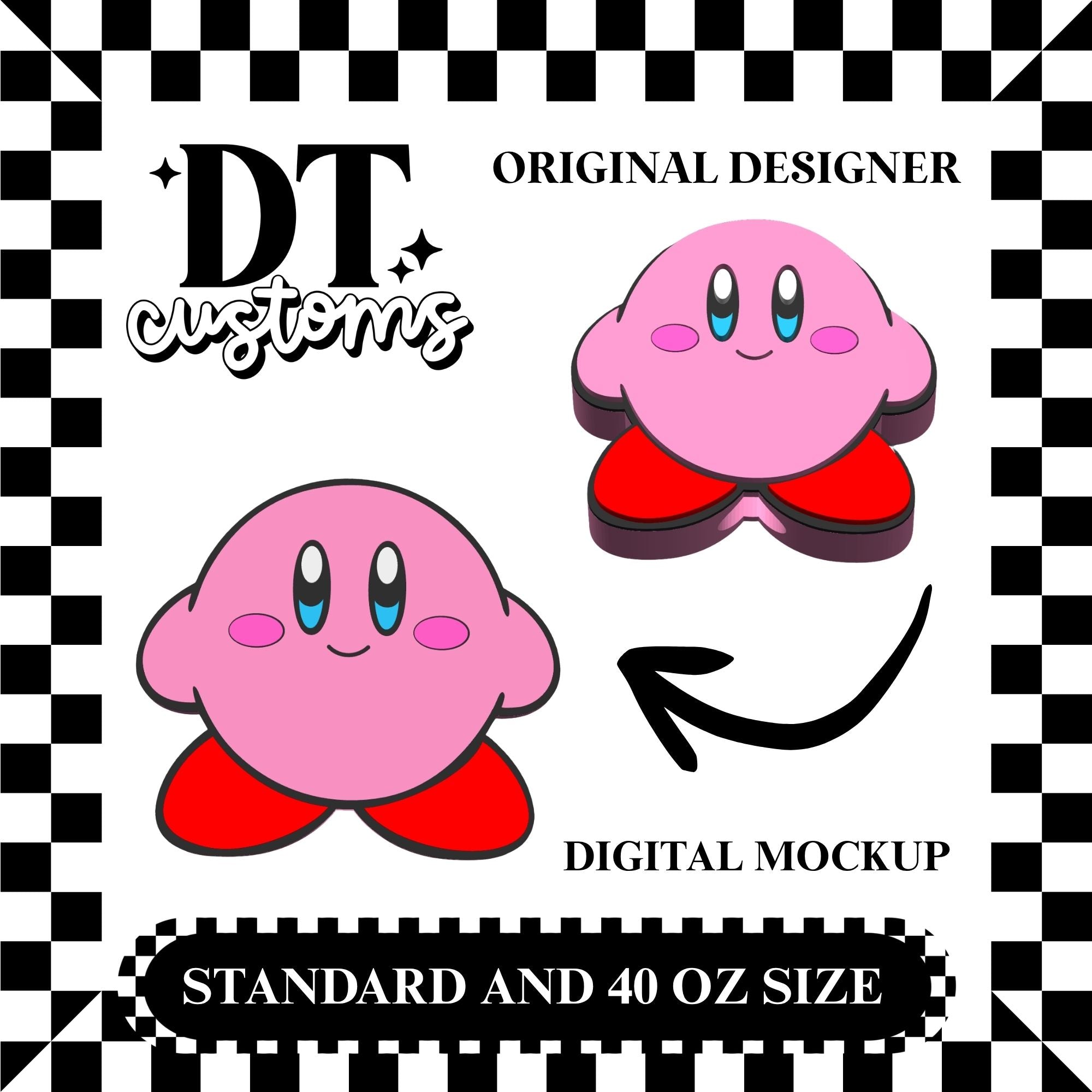 Wholesale Kirb Straw Topper Designed By DT Customs