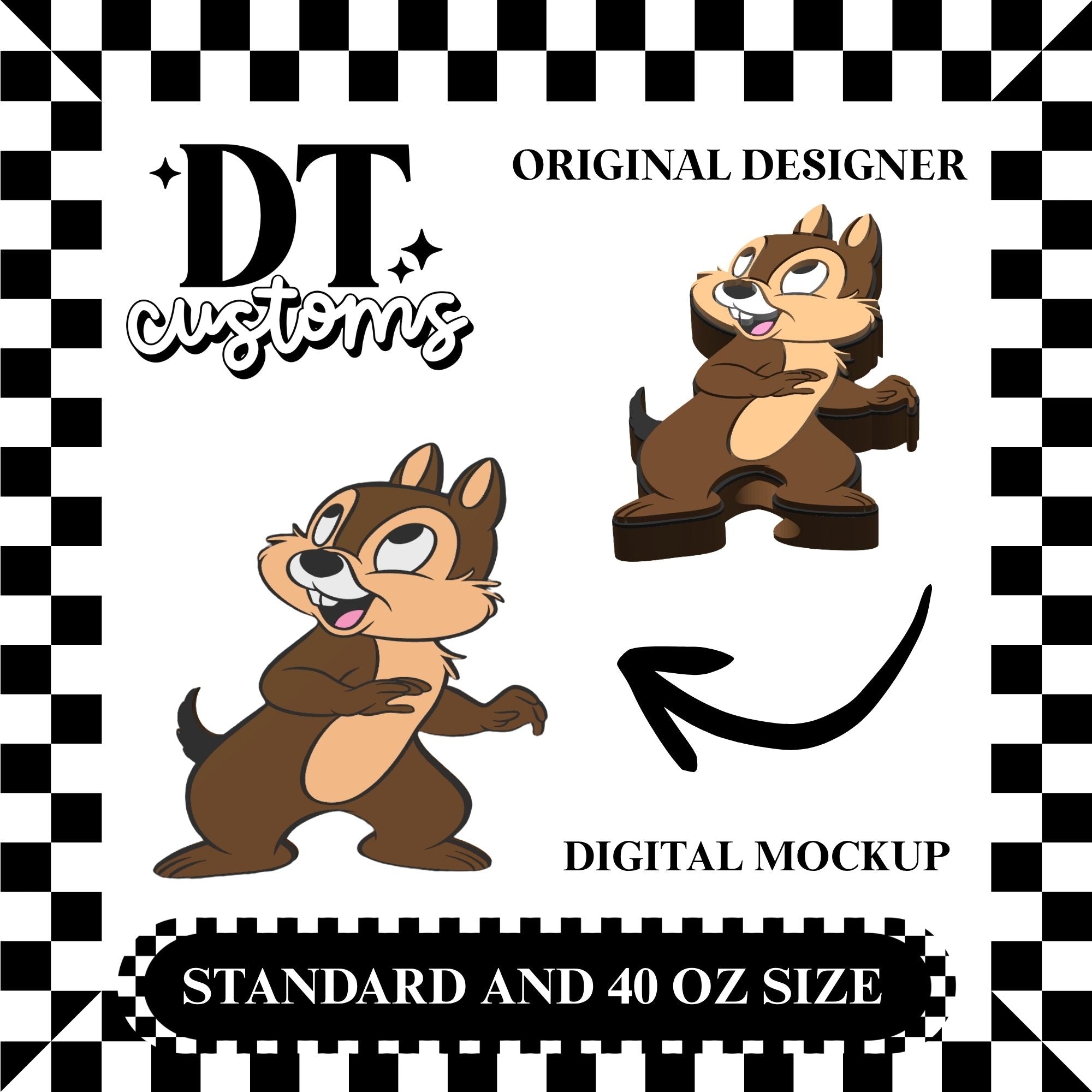 Wholesale Chip Straw Topper Designed By DT Customs