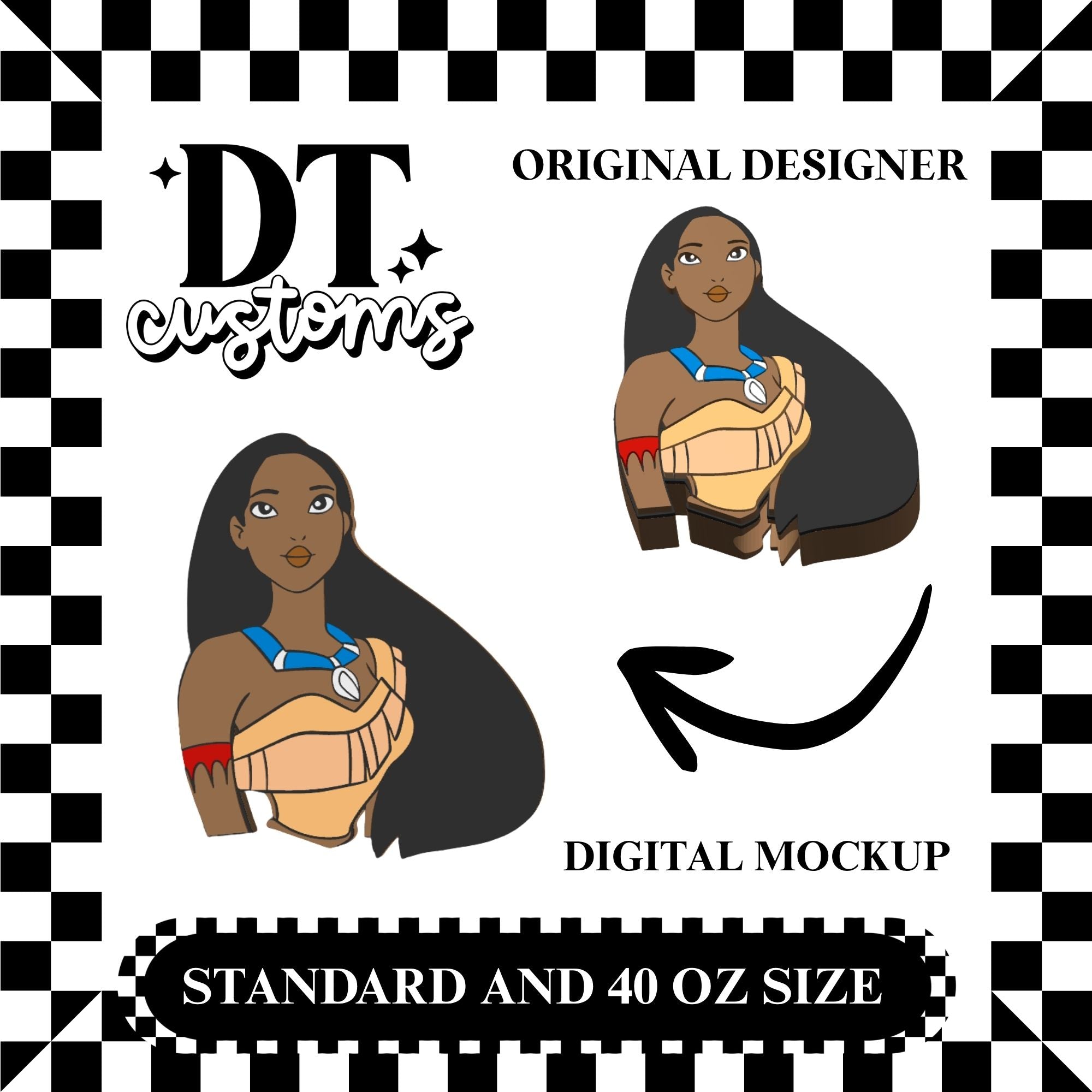 Wholesale Poca Straw Topper Designed By DT Customs