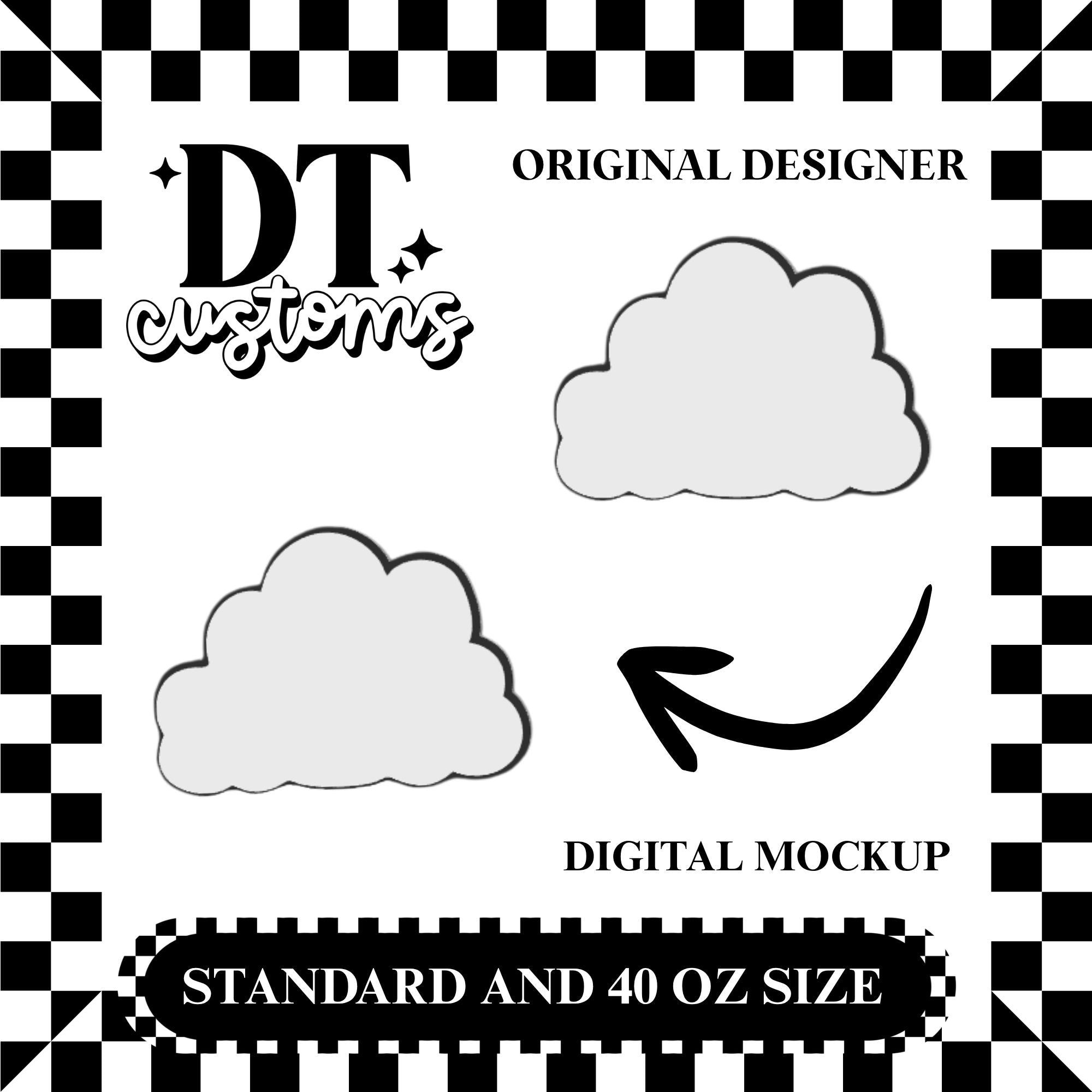 Wholesale Cloud Straw Topper Designed By DT Customs