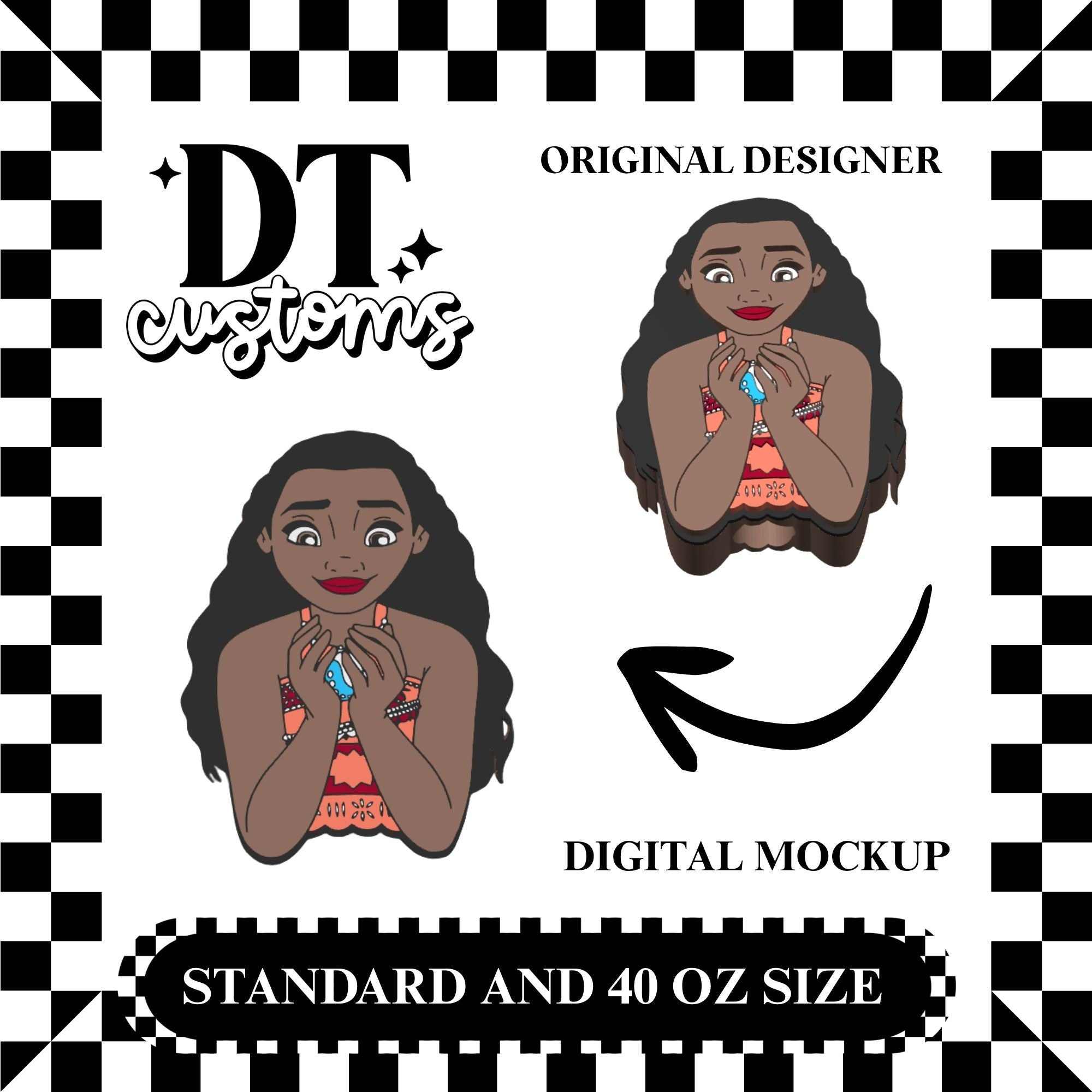 Wholesale Mo Sea Princess Straw Topper Designed By DT Customs