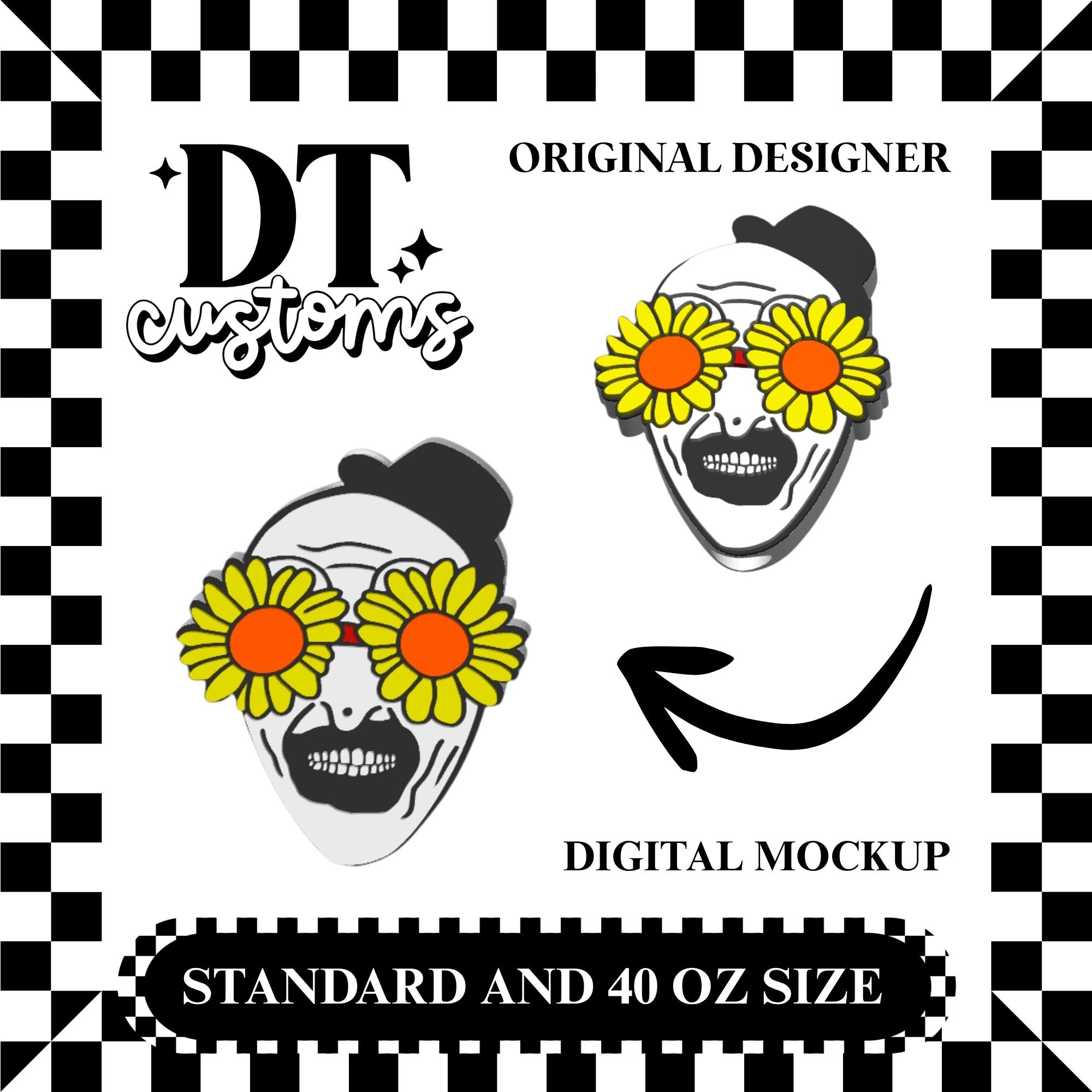 Wholesale Art Straw Topper Designed By DT Customs