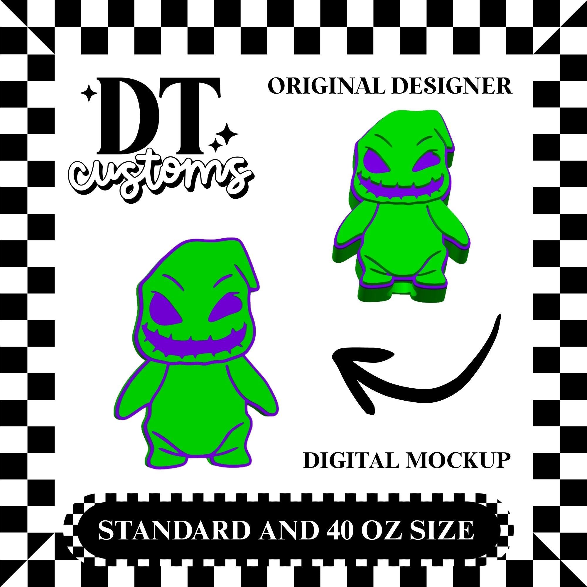 Bug Monster Straw Topper 3MF Digital File 2 Sizes
