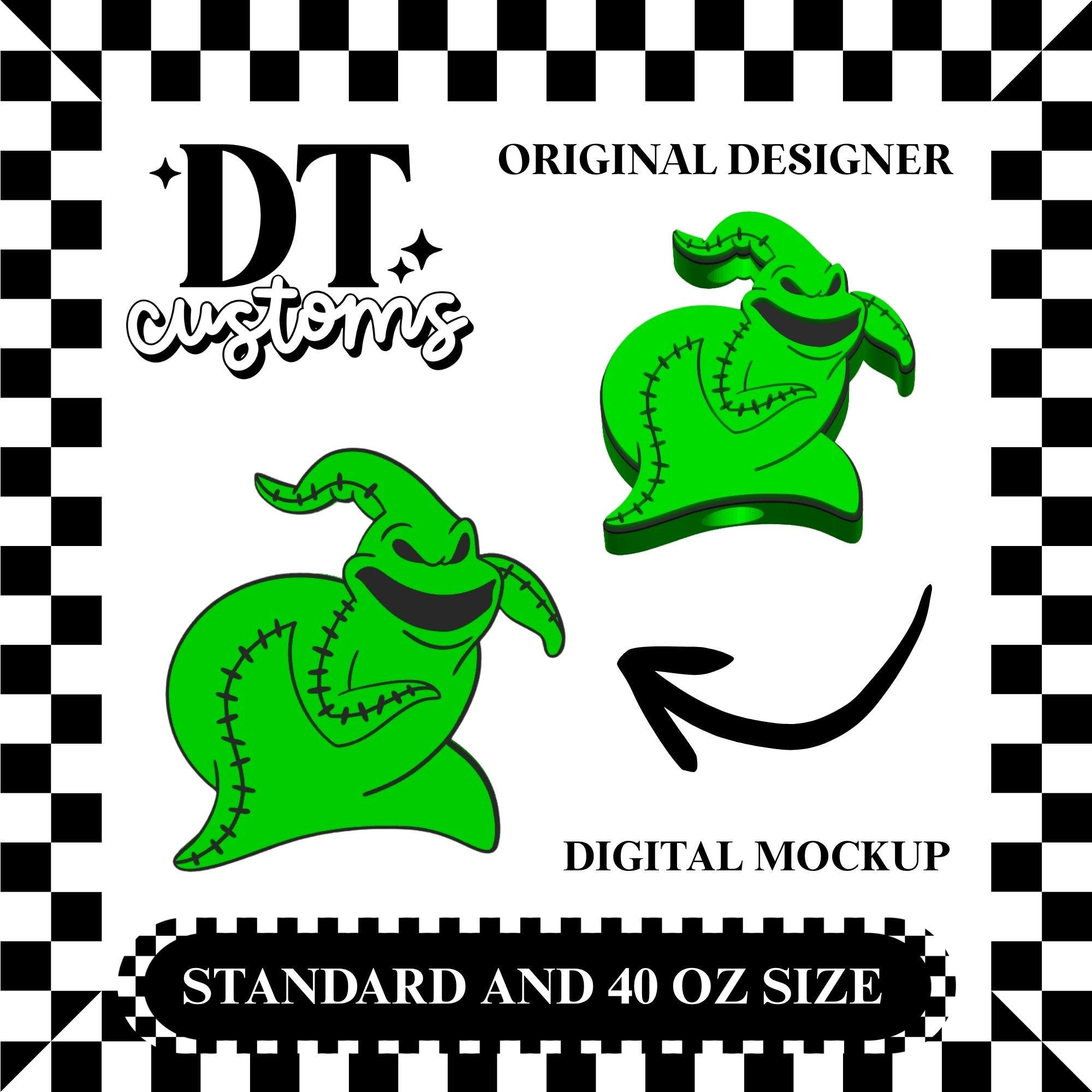 Wholesale Wiggly Bug Monster 3D Straw Topper Designed By DT Customs
