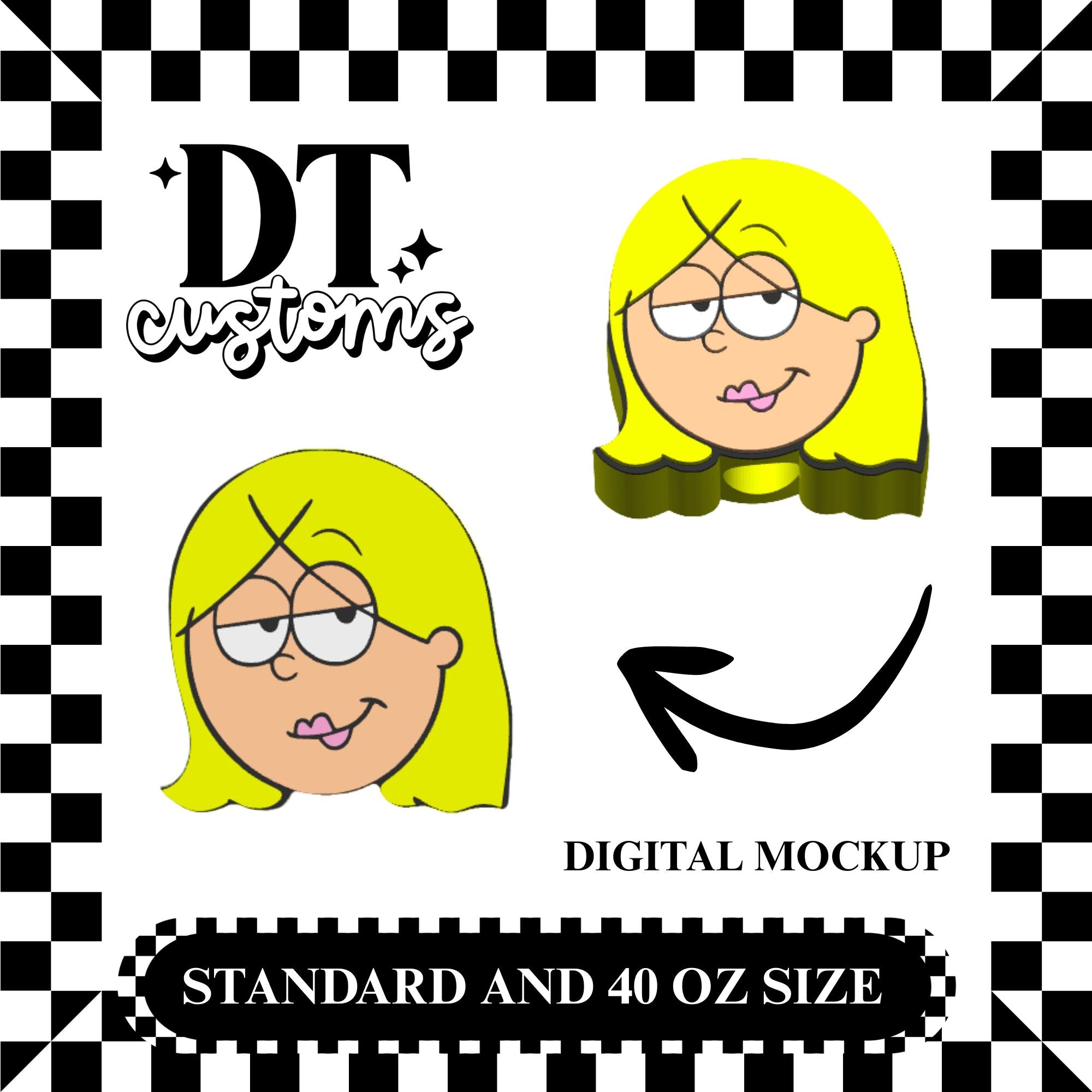 Wholesale Lizzie 3D Straw Topper