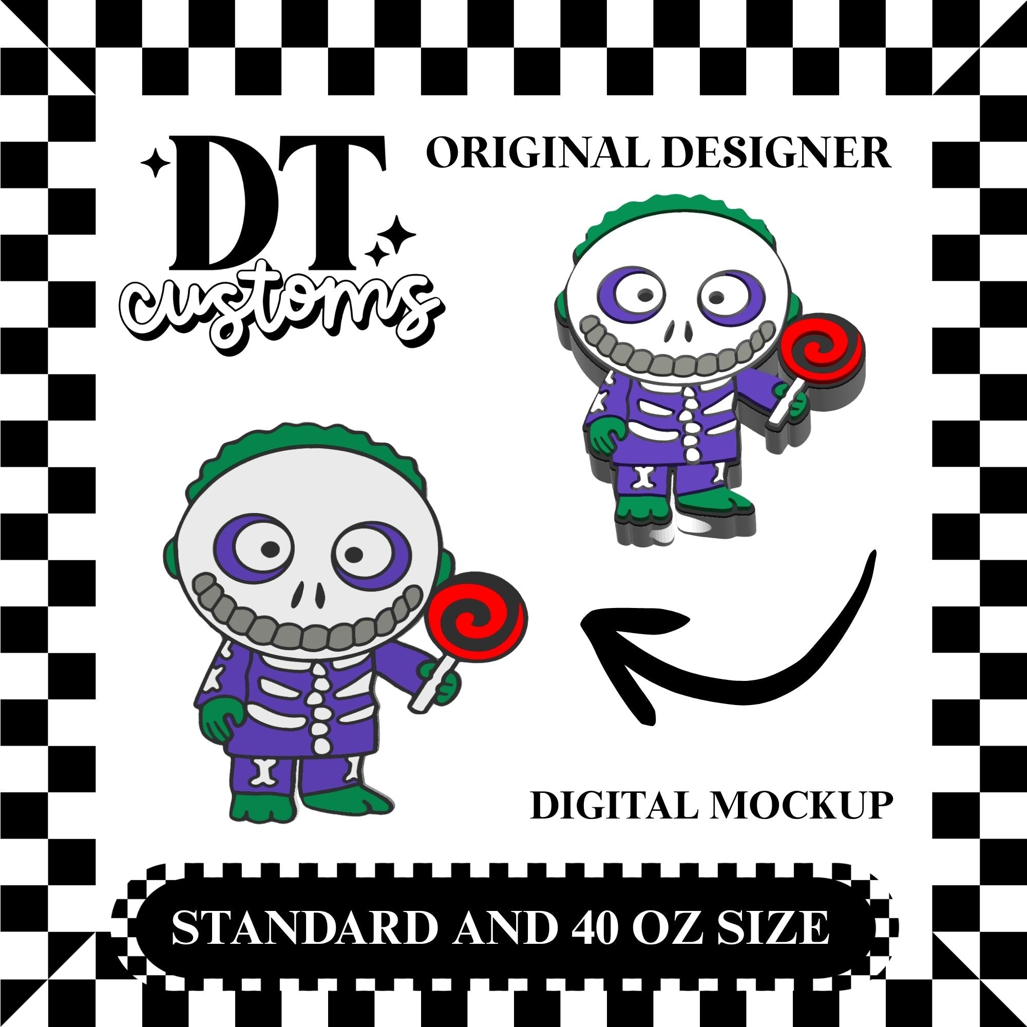 Wholesale Barrel 3D Straw Topper Designed By DT Customs