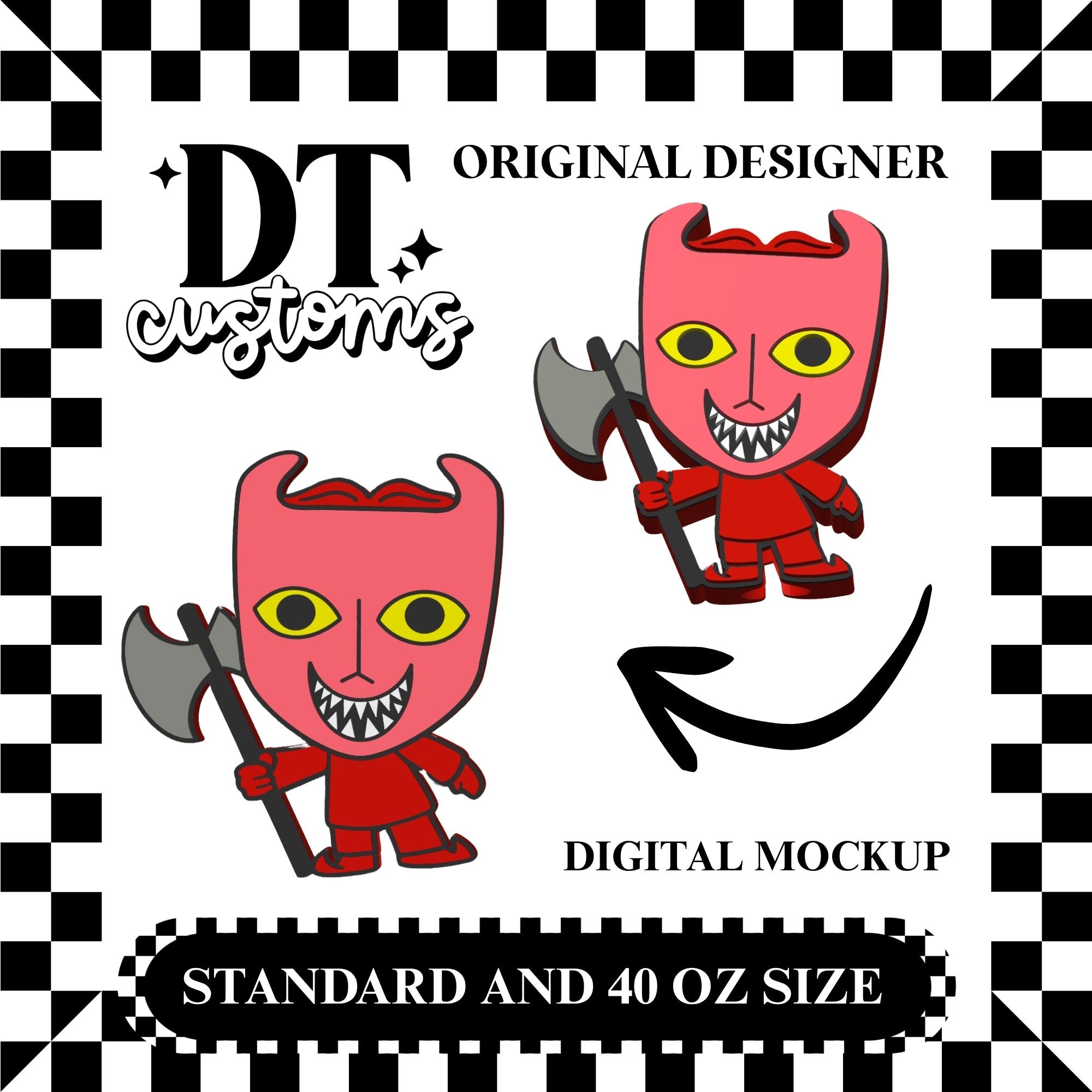 Wholesale Lock 3D Straw Topper Designed By DT Customs