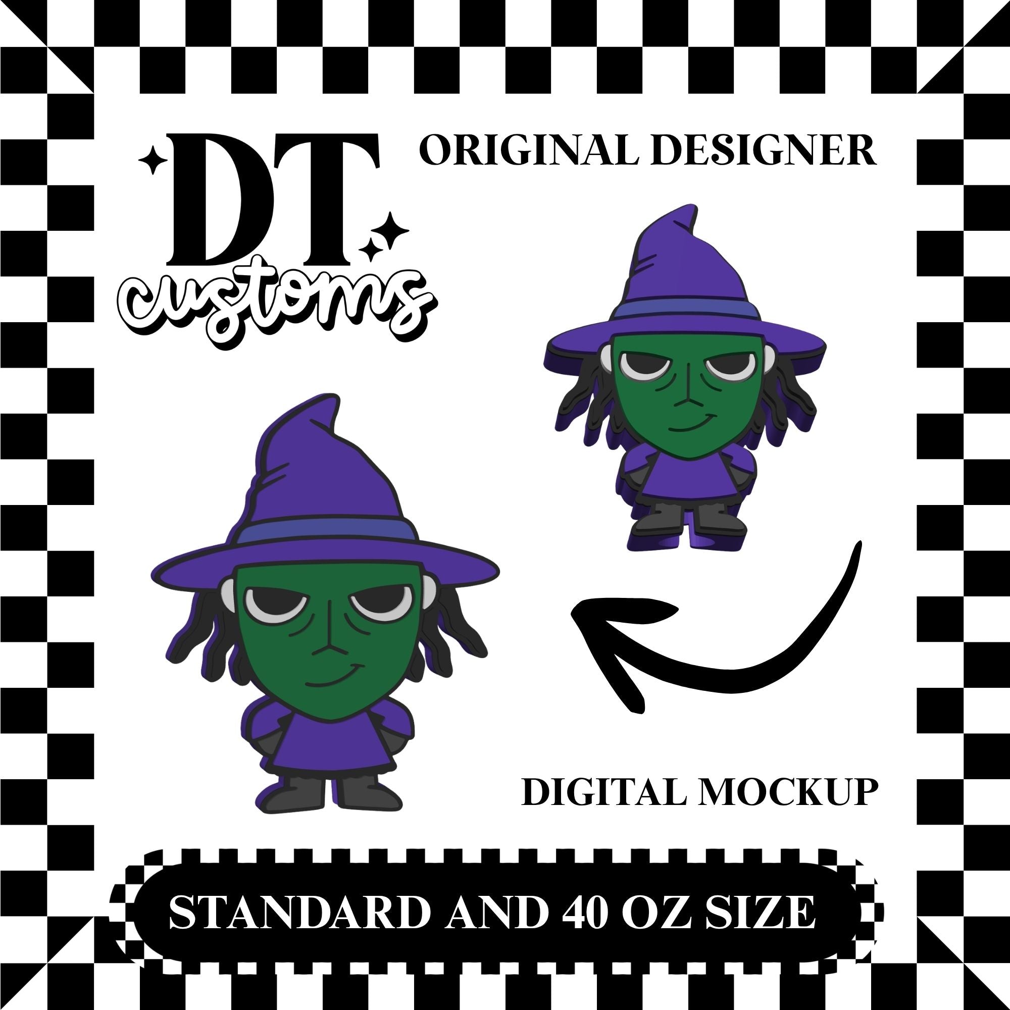 Wholesale Shock 3D Straw Topper Designed By DT Customs
