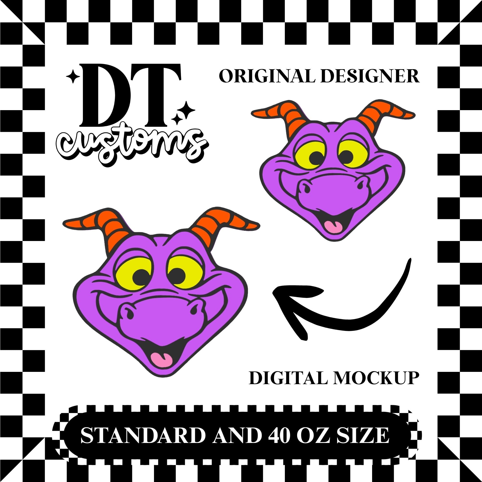 Fig Dragon Straw Topper 3MF Digital File 2 Sizes