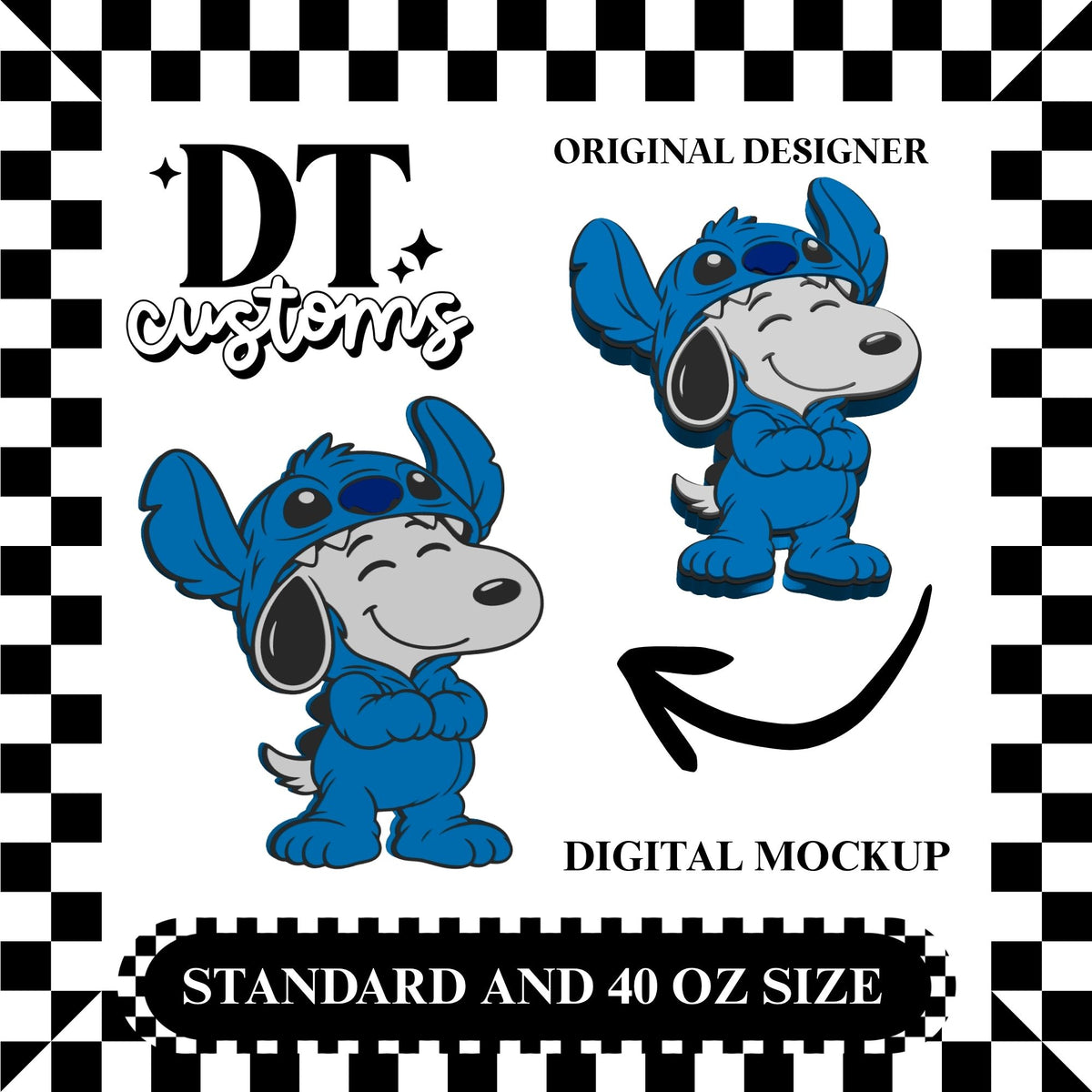 Wholesale 626 Snoop 3D Straw Topper Designed By DT Customs